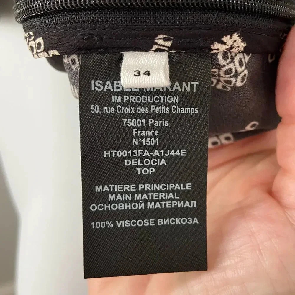 Isabel Marant Etoile Delocia Top size FR34 US0-2 XS - Picture 8 of 9